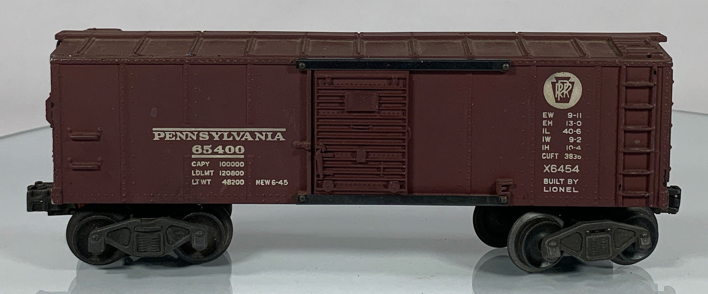 LIONEL • O GAUGE • 1952 Postwar x6454 Pennsylvania Boxcar • VERY GOOD COND