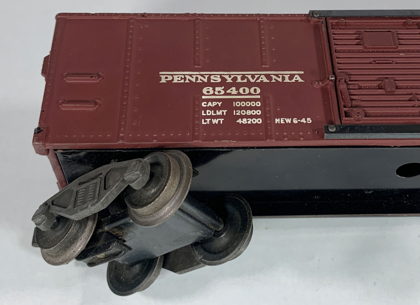 LIONEL • O GAUGE • 1952 Postwar x6454 Pennsylvania Boxcar • VERY GOOD COND