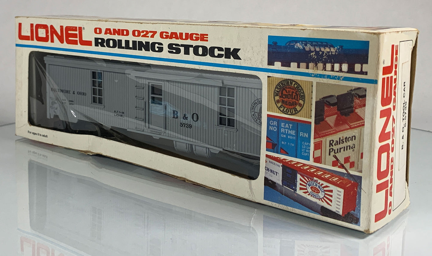 LIONEL • O GAUGE • 1986 B & O Tool Car 6-5739 • NEW OLD STOCK