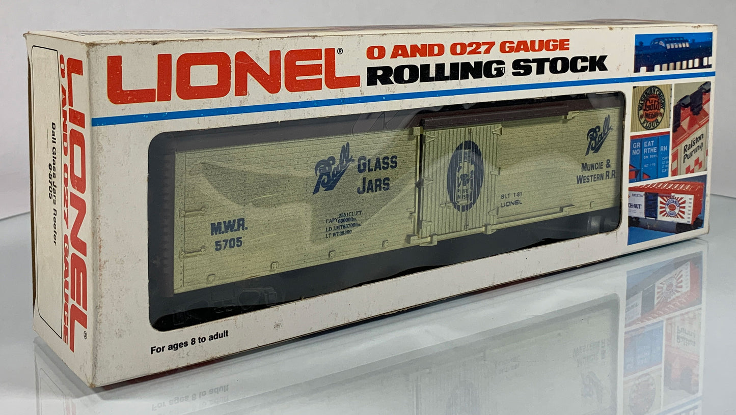 LIONEL • O GAUGE • 1981 Ball Glass Jars Reefer 6-5705 • NEW OLD STOCK