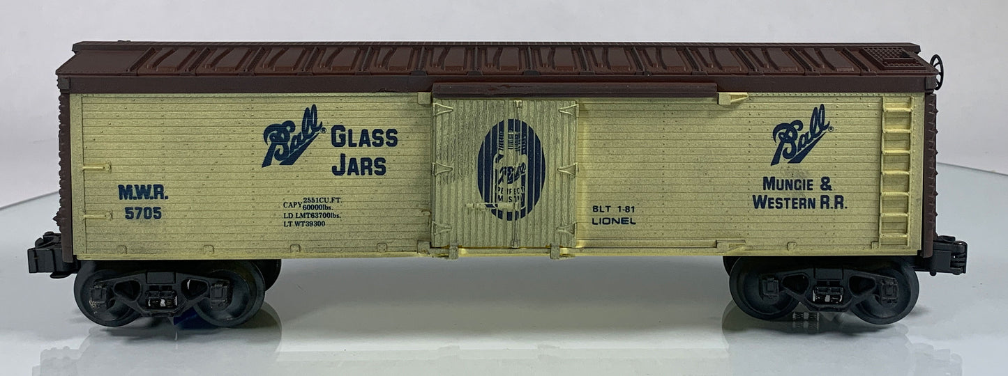 LIONEL • O GAUGE • 1981 Ball Glass Jars Reefer 6-5705 • NEW OLD STOCK