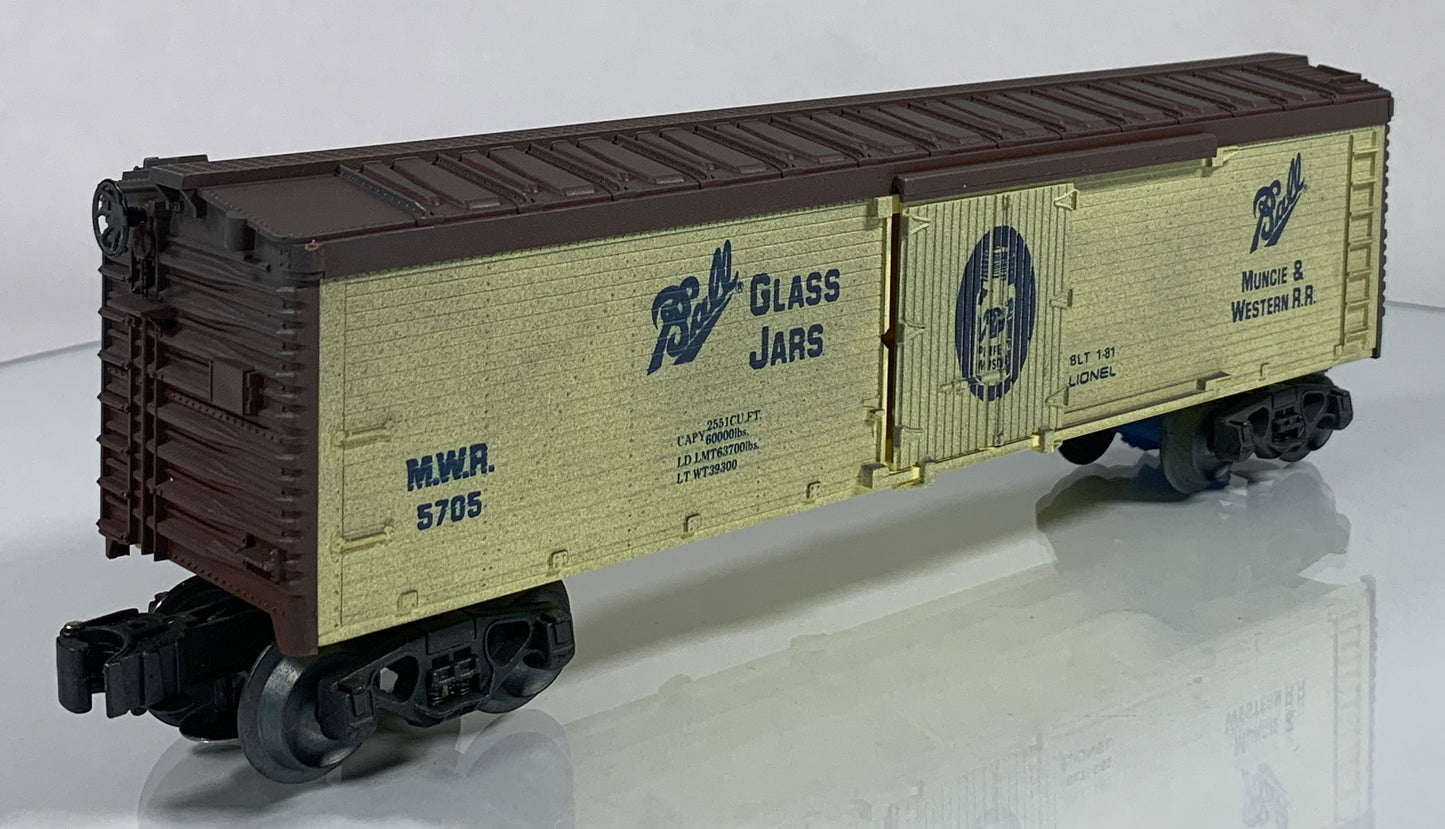 LIONEL • O GAUGE • 1981 Ball Glass Jars Reefer 6-5705 • NEW OLD STOCK