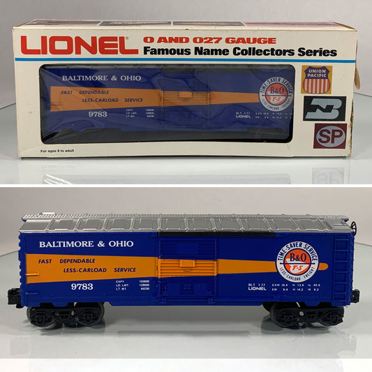 LIONEL • O GAUGE • 1977 Baltimore & Ohio Boxcar 6-9783 • EX COND