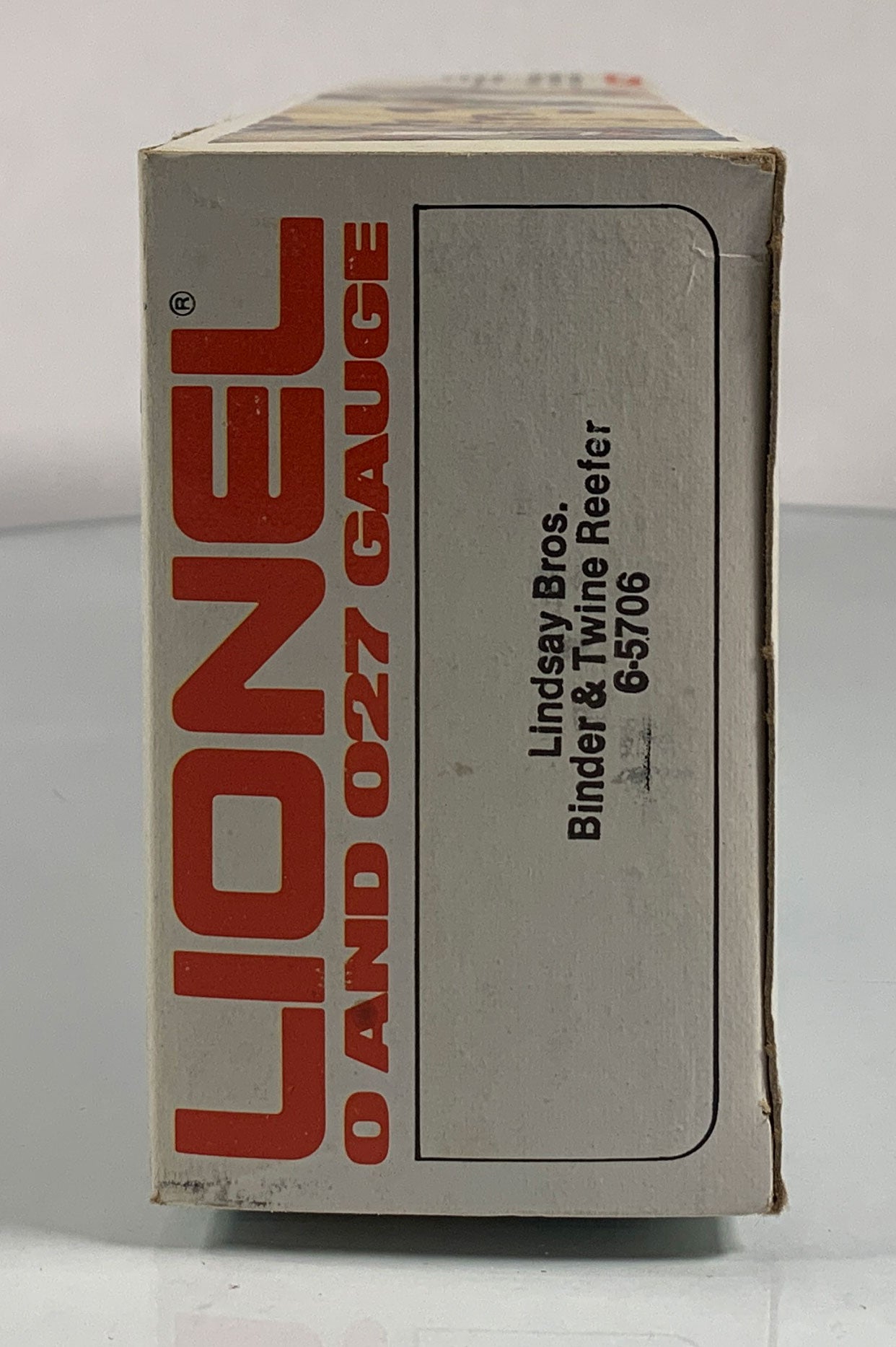 LIONEL • O GAUGE • 1981 Lindsay Bros Binder & Twine Reefer 6-5706 • NEW OLD STOCK