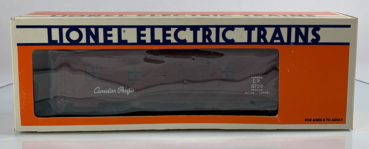 LIONEL • O GAUGE • 1985 Canadian Pacific Illuminated Bunk Car 6-5728 • NEW OLD STOCK