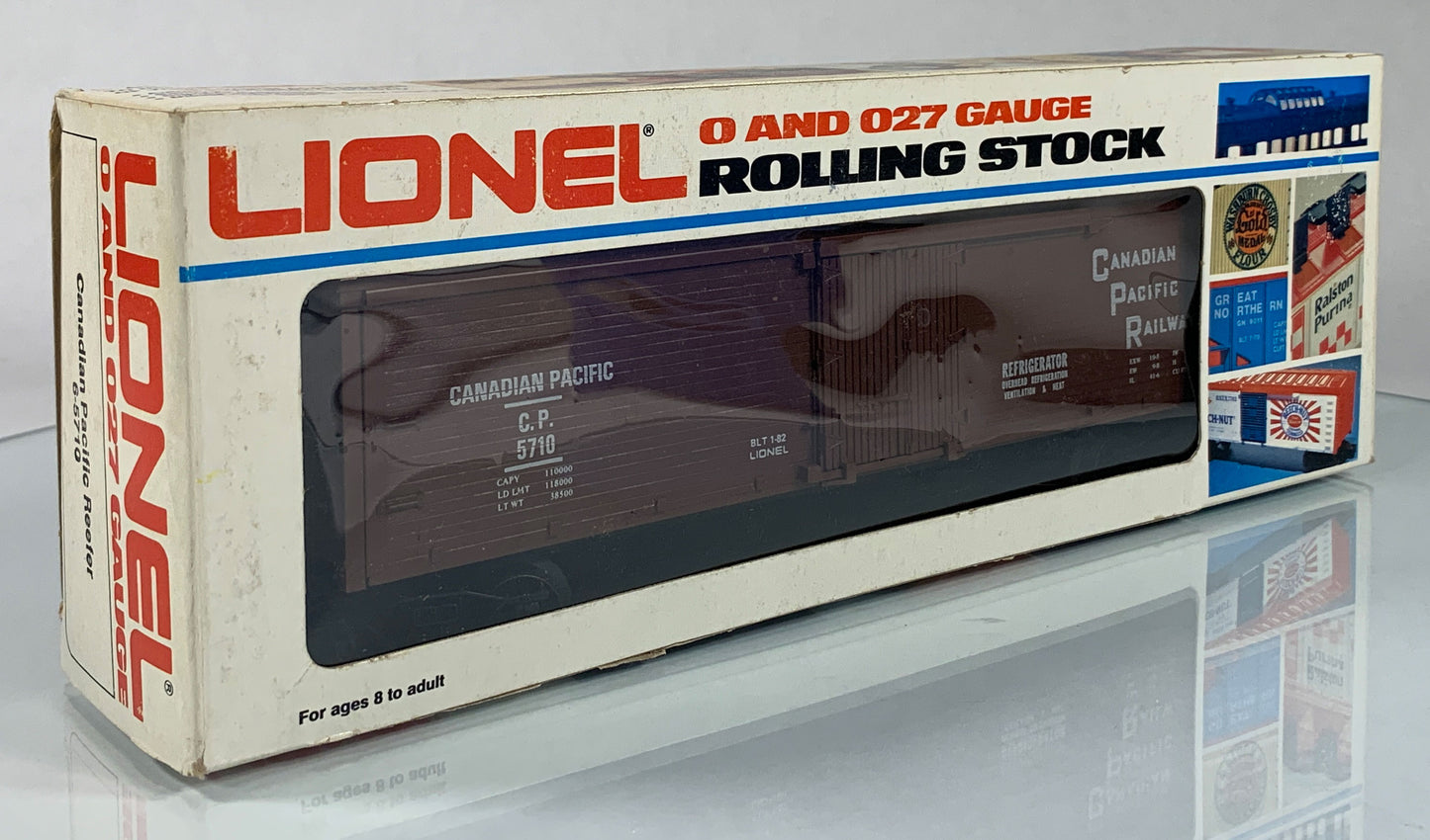 LIONEL • O GAUGE • 1982 Canadian Pacific Reefer 6-5710 • NEW OLD STOCK