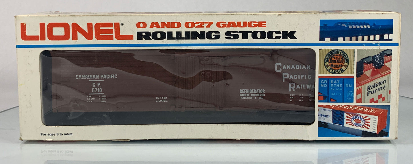 LIONEL • O GAUGE • 1982 Canadian Pacific Reefer 6-5710 • NEW OLD STOCK