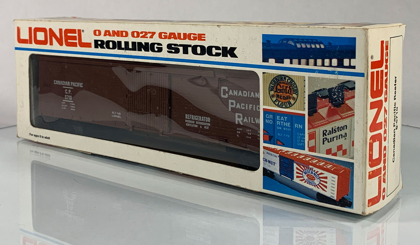 LIONEL • O GAUGE • 1982 Canadian Pacific Reefer 6-5710 • NEW OLD STOCK