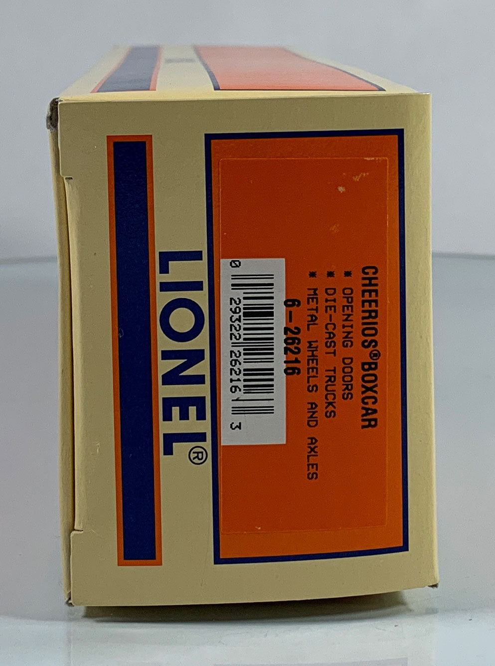 LIONEL • O GAUGE • 1998 Cheerios Boxcar  6-26216 • NEW OLD STOCK