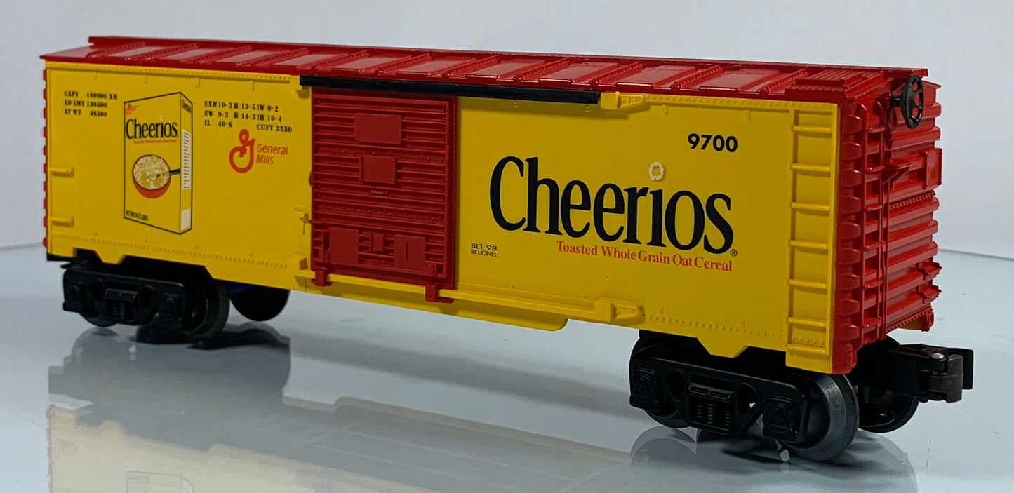 LIONEL • O GAUGE • 1998 Cheerios Boxcar  6-26216 • NEW OLD STOCK