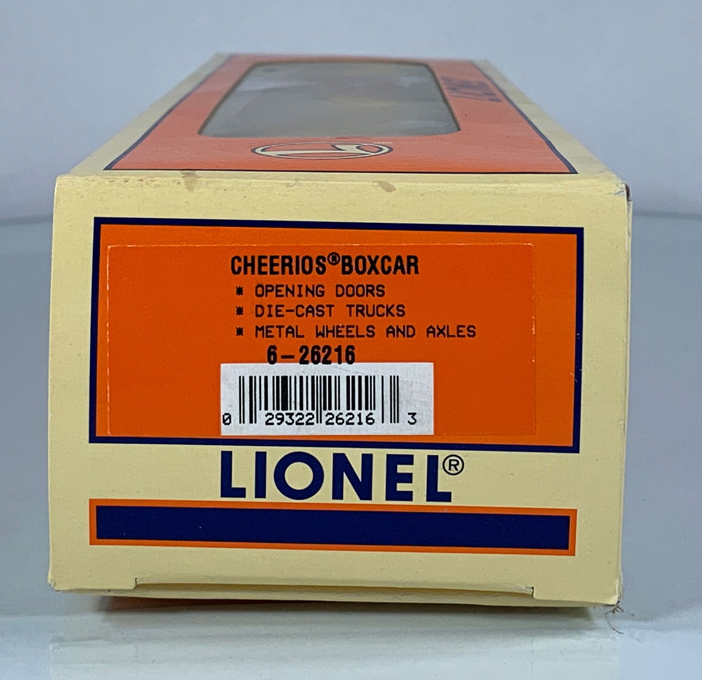 LIONEL • O GAUGE • 1998 Cheerios Boxcar  6-26216 • NEW OLD STOCK