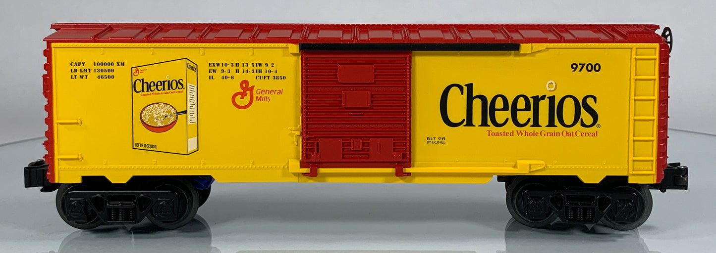 LIONEL • O GAUGE • 1998 Cheerios Boxcar  6-26216 • NEW OLD STOCK