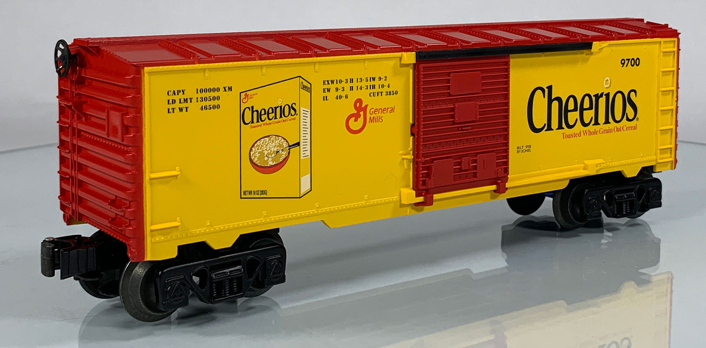 LIONEL • O GAUGE • 1998 Cheerios Boxcar  6-26216 • NEW OLD STOCK