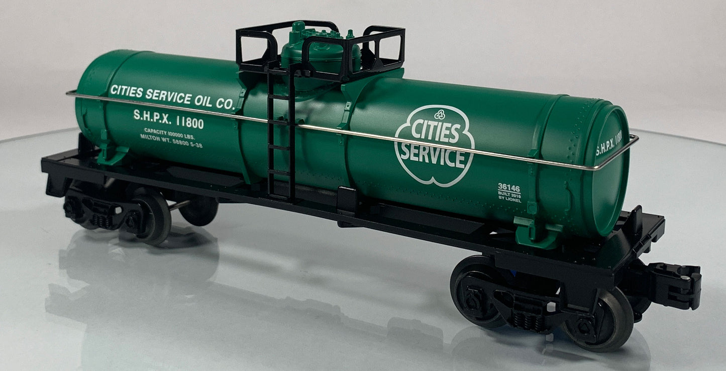 LIONEL • O GAUGE • 2010 Cities Service Single Dome Tank Car 6-36146 • NEW OLD STOCK