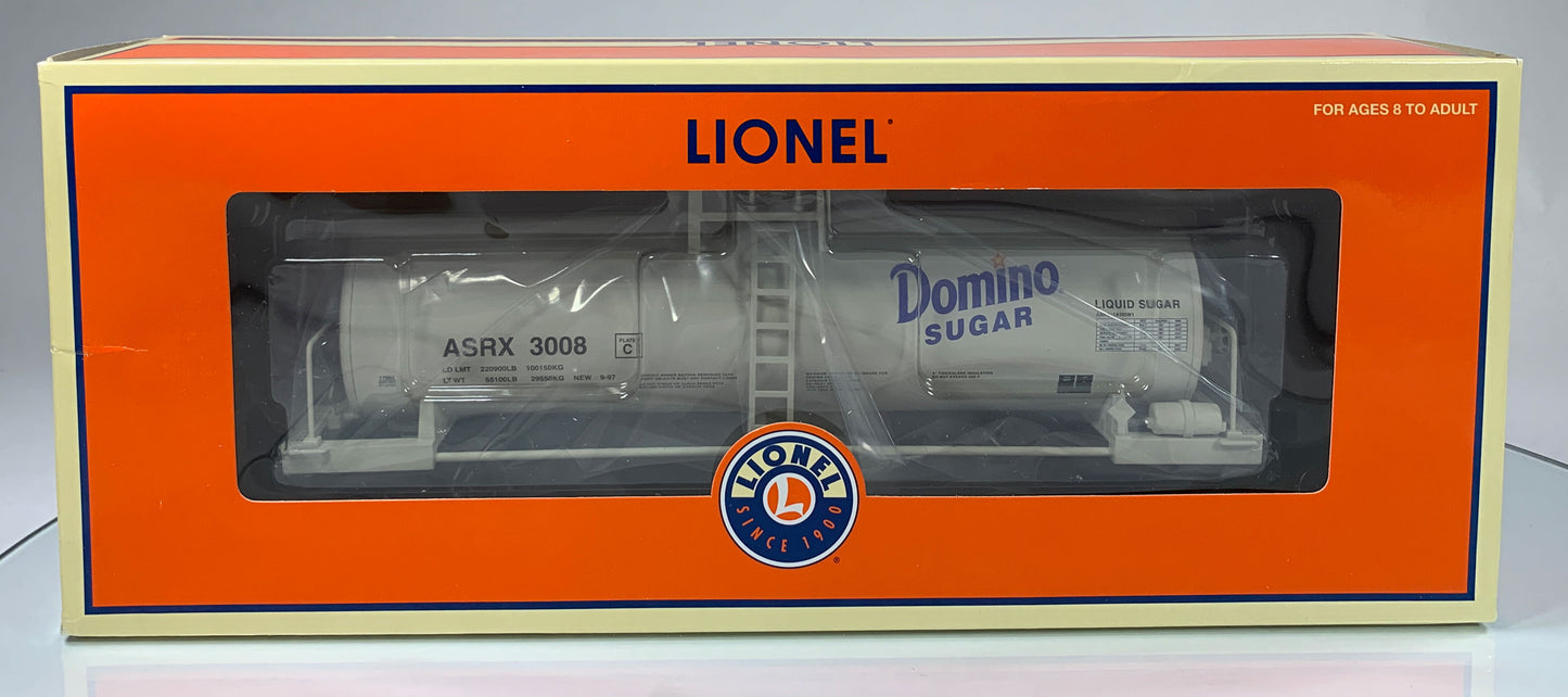 LIONEL • O GAUGE • 2007 Domino Sugar Tank Car 6-17962 • NEW OLD STOCK