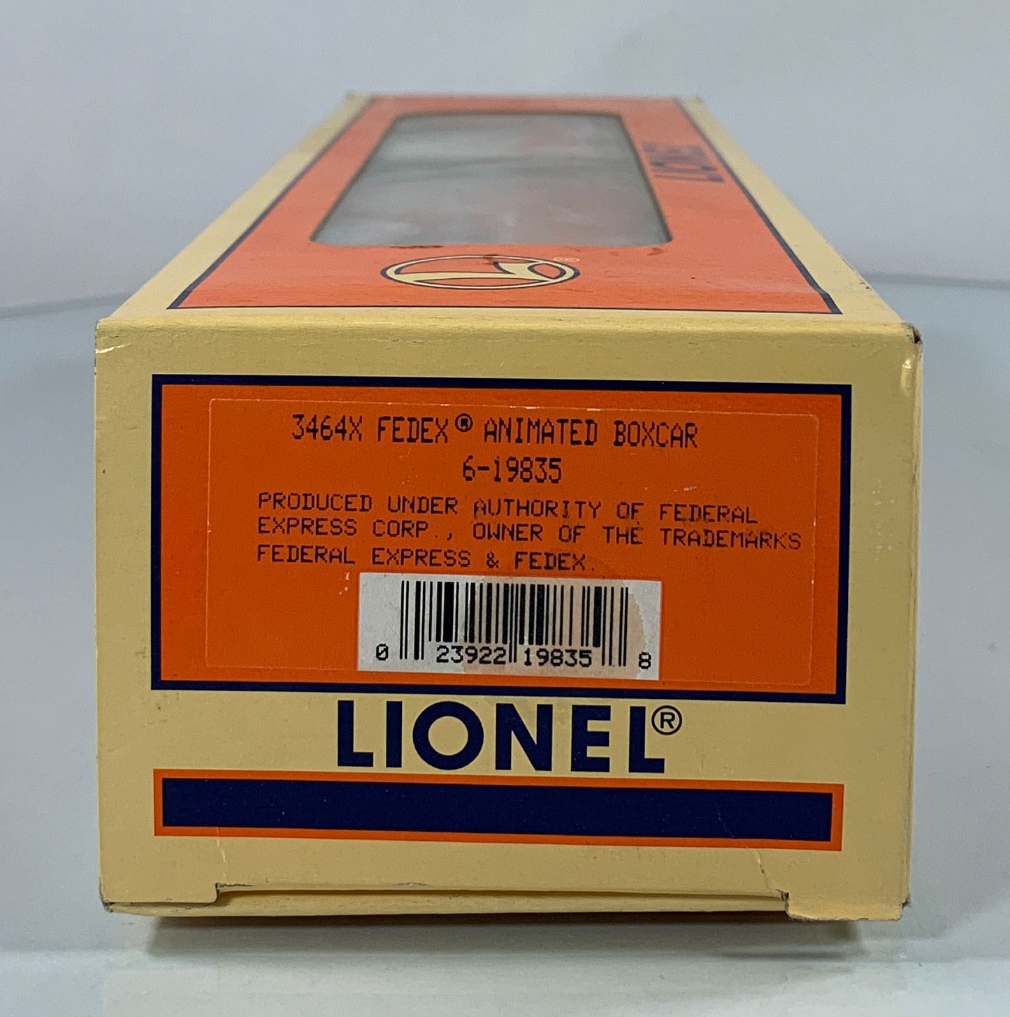 LIONEL • O GAUGE • 1997 3464x Fed Ex Animated Boxcar  6-19835 • NEW OLD STOCK