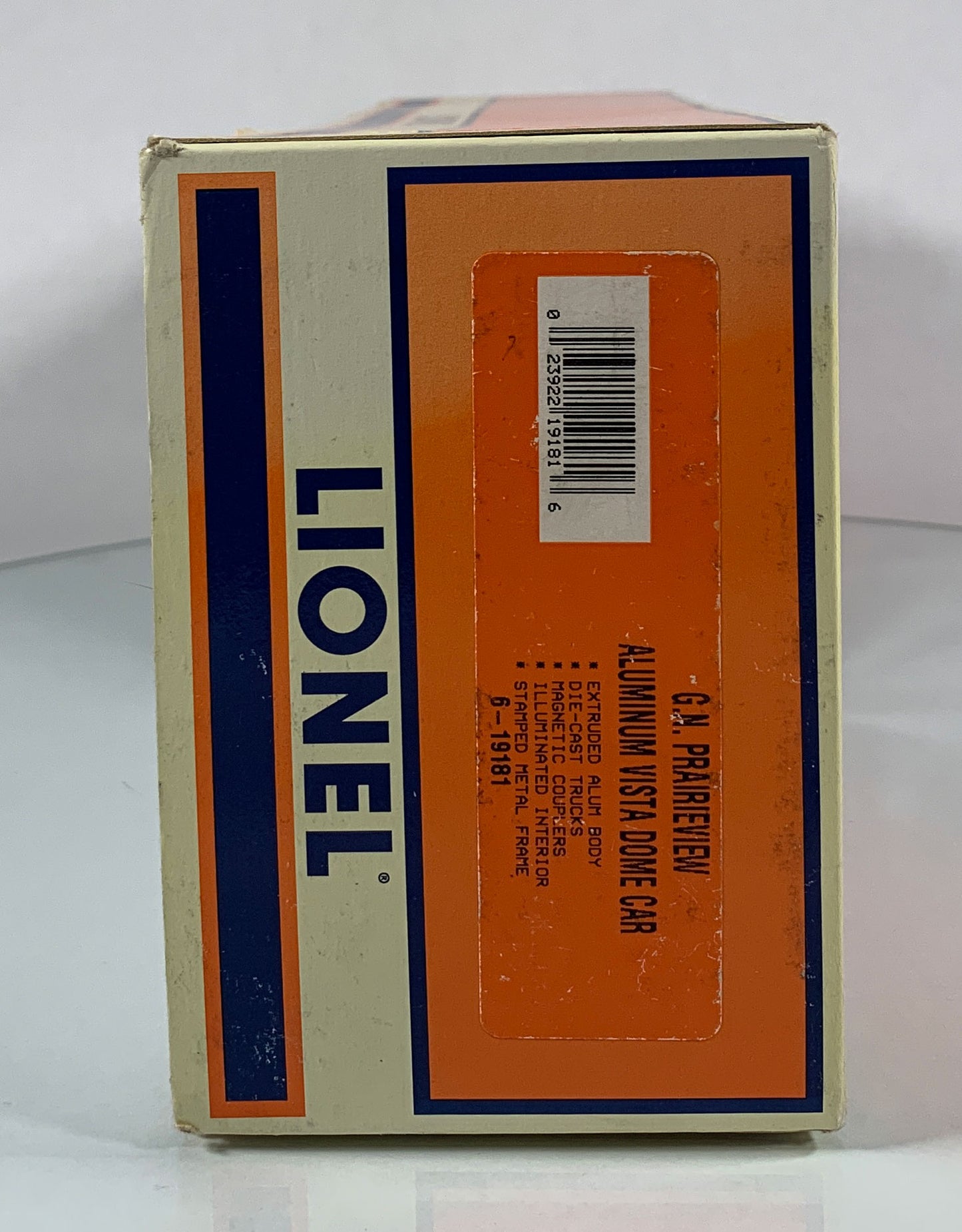 LIONEL • O GAUGE • 1998 Great Northern Prairieview Aluminum Vista Dome Car 6-19181 • NEW OLD STOCK