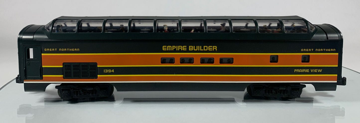 LIONEL • O GAUGE • 1998 Great Northern Prairieview Aluminum Vista Dome Car 6-19181 • NEW OLD STOCK