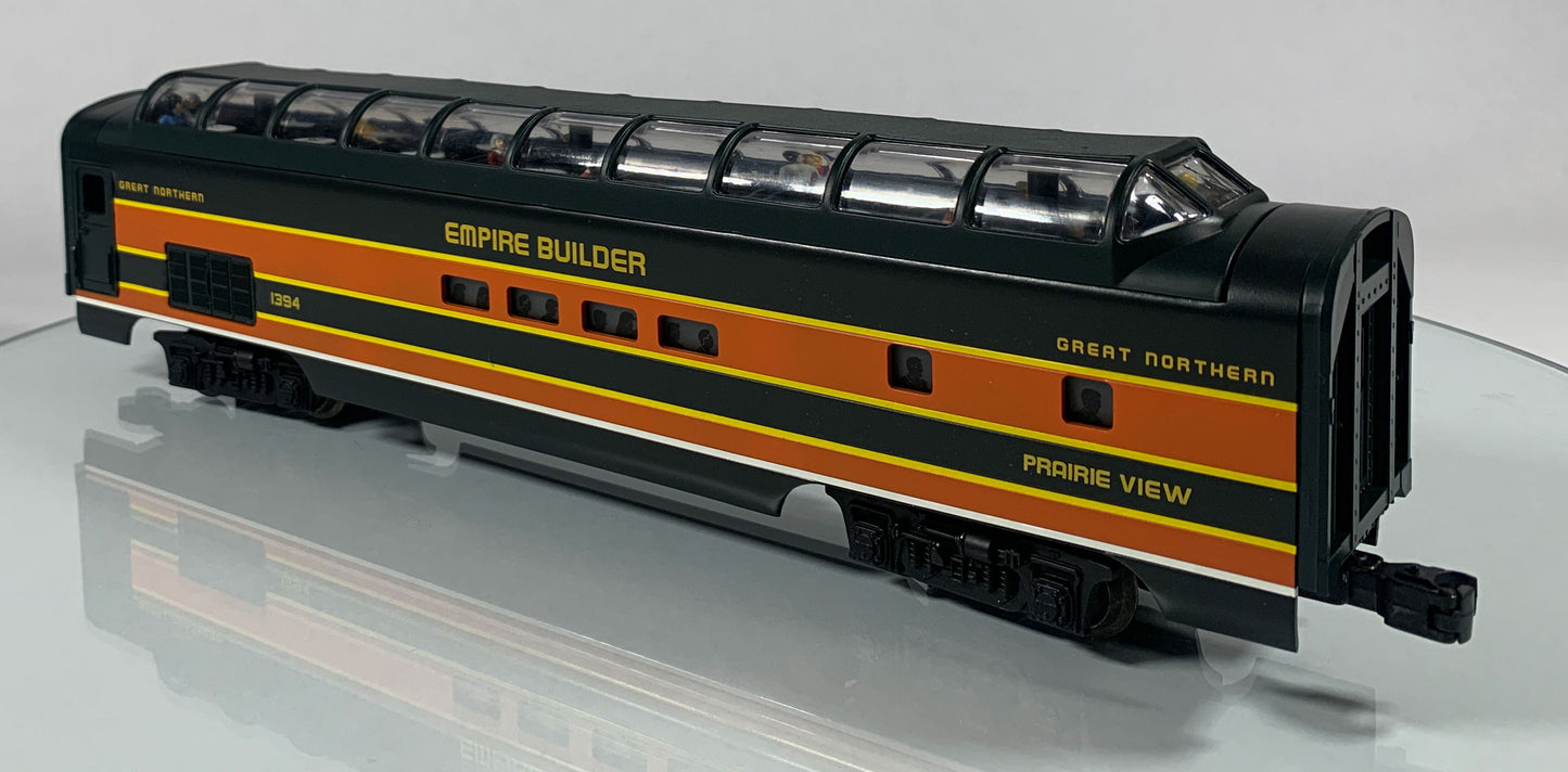LIONEL • O GAUGE • 1998 Great Northern Prairieview Aluminum Vista Dome Car 6-19181 • NEW OLD STOCK