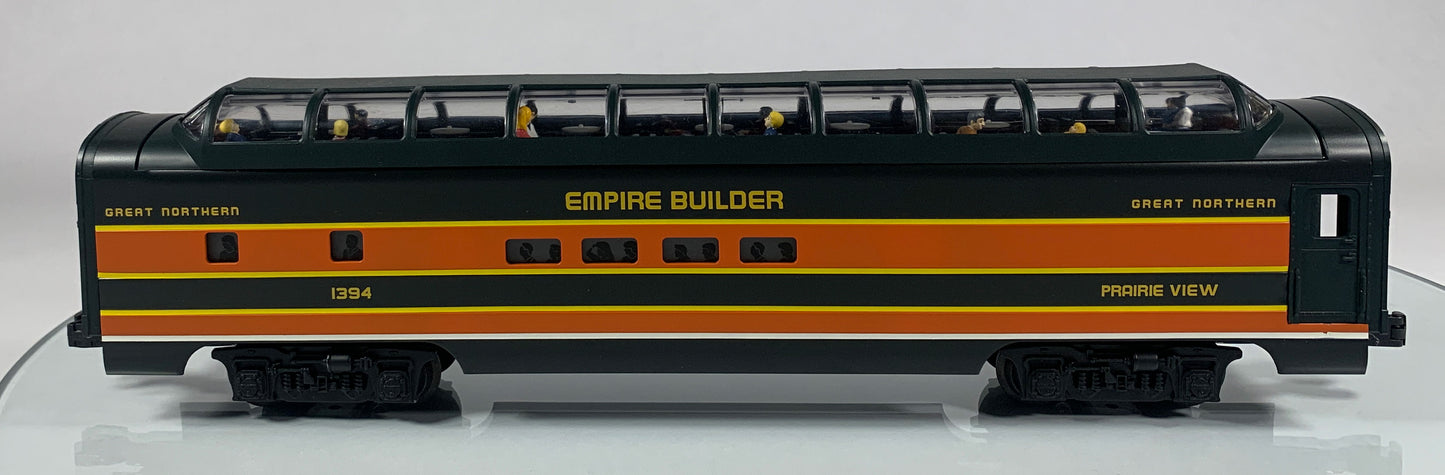 LIONEL • O GAUGE • 1998 Great Northern Prairieview Aluminum Vista Dome Car 6-19181 • NEW OLD STOCK