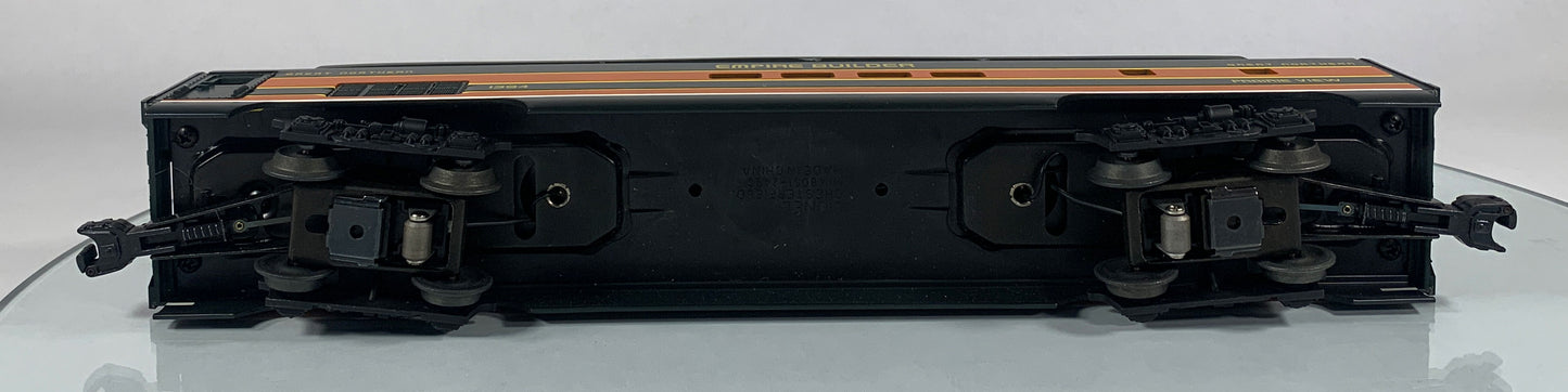 LIONEL • O GAUGE • 1998 Great Northern Prairieview Aluminum Vista Dome Car 6-19181 • NEW OLD STOCK