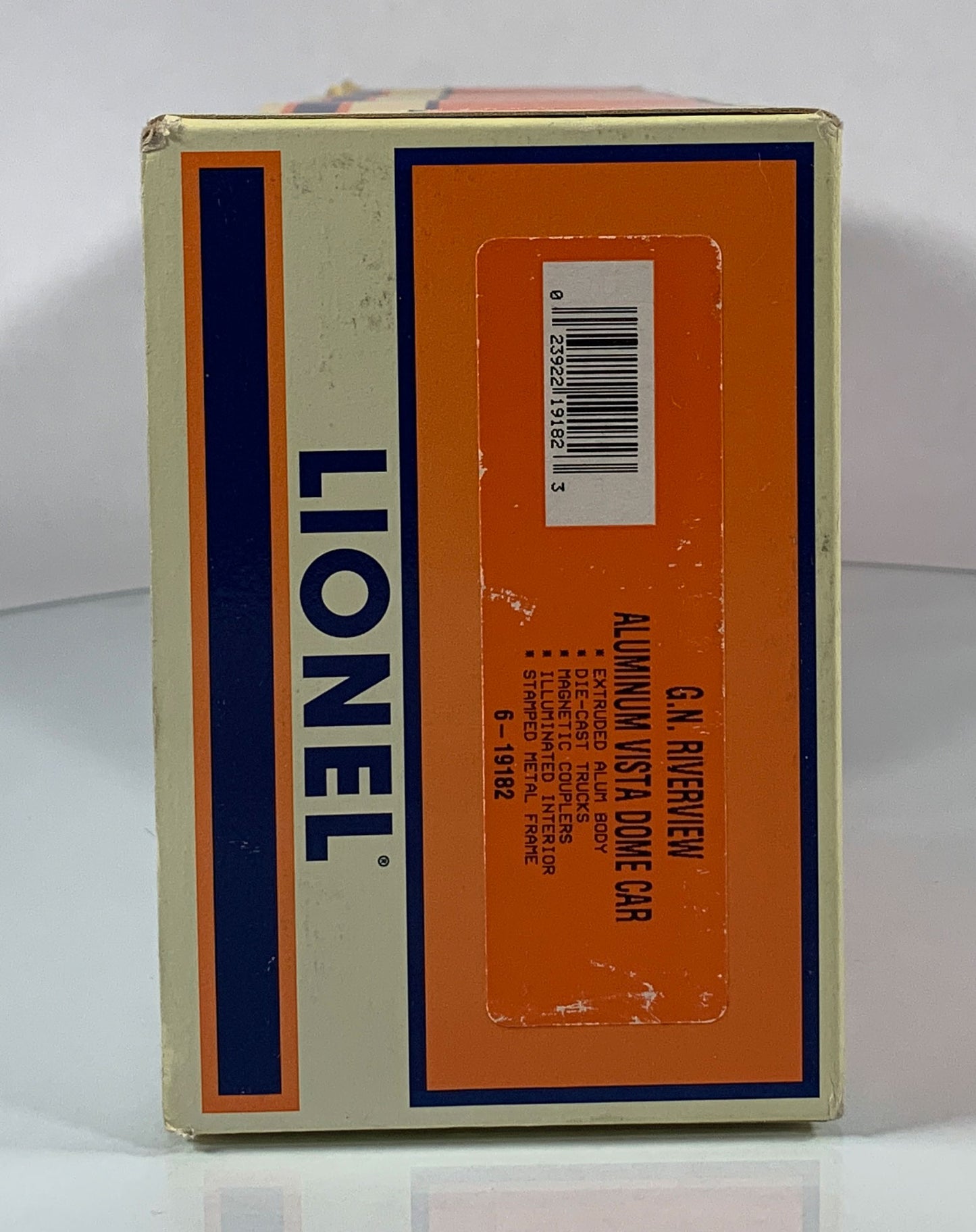 LIONEL • O GAUGE • 1998 Great Northern Riverview Aluminum Vista Dome Car 6-19182 • NEW OLD STOCK