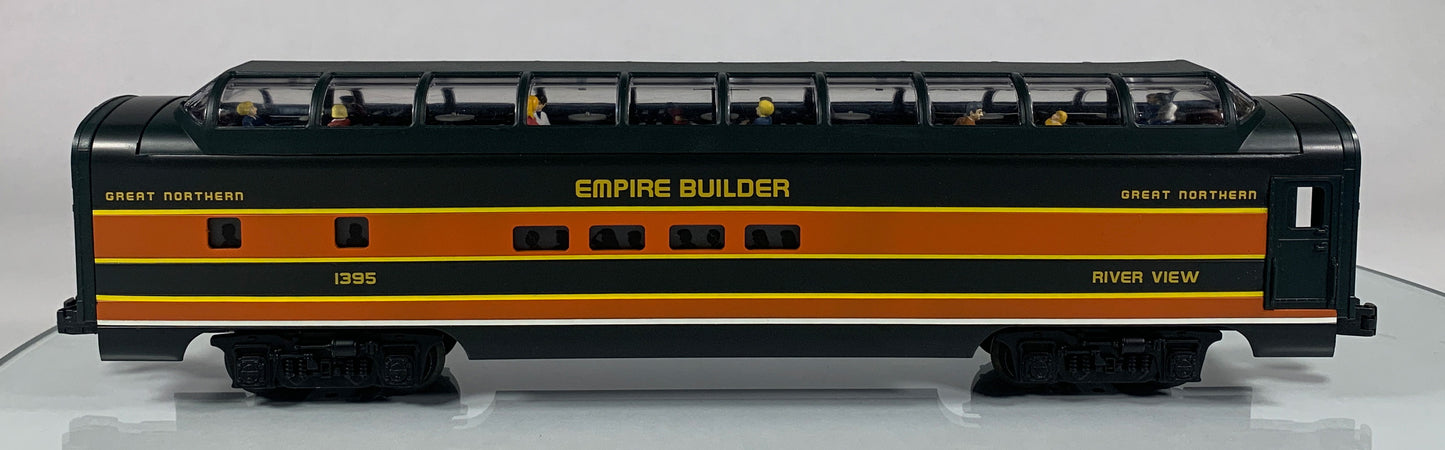 LIONEL • O GAUGE • 1998 Great Northern Riverview Aluminum Vista Dome Car 6-19182 • NEW OLD STOCK