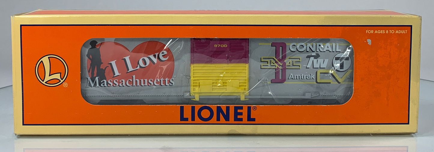 LIONEL • O GAUGE • 1998 I Love Massachusetts Boxcar 6-19951 • NEW OLD STOCK