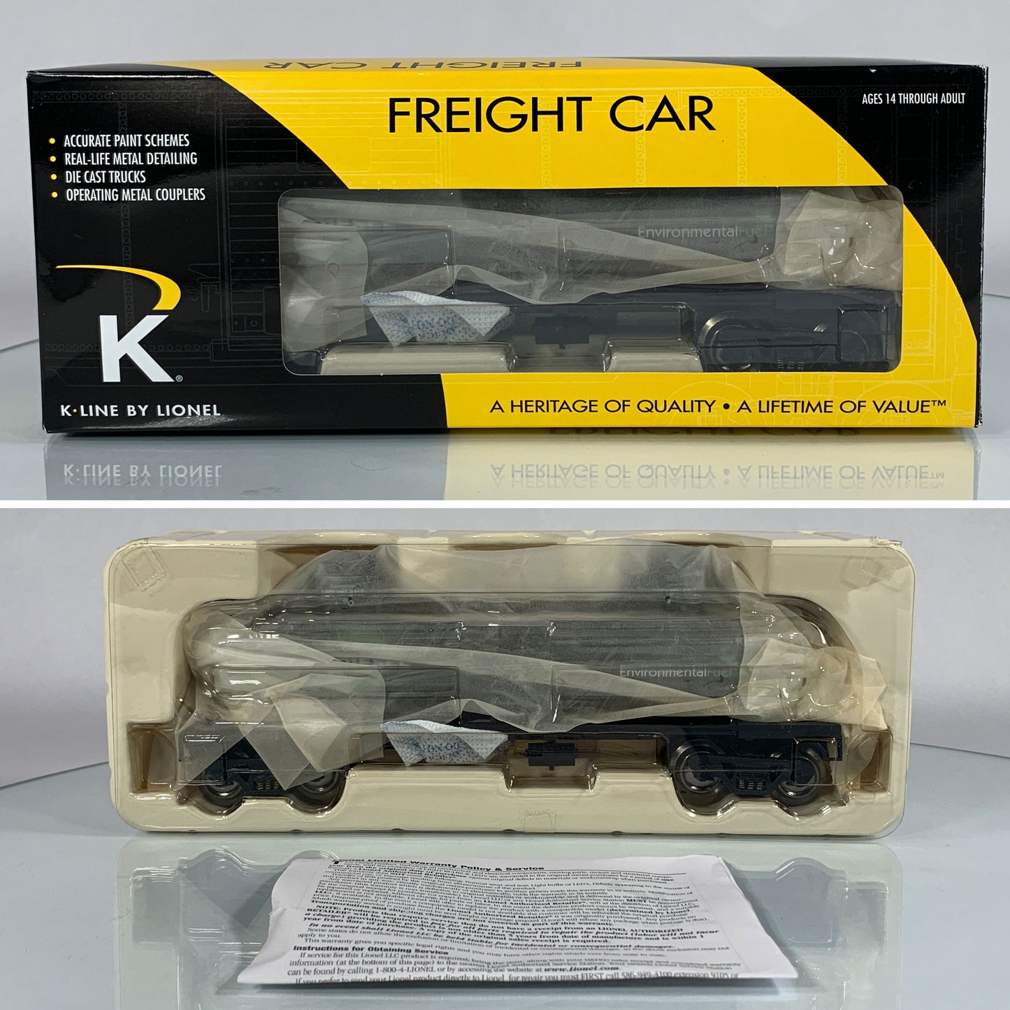 K-LINE • O GAUGE • 2009 Biodiesel Two-Dome Tank Car 6-22543 • NEW OLD STOCK