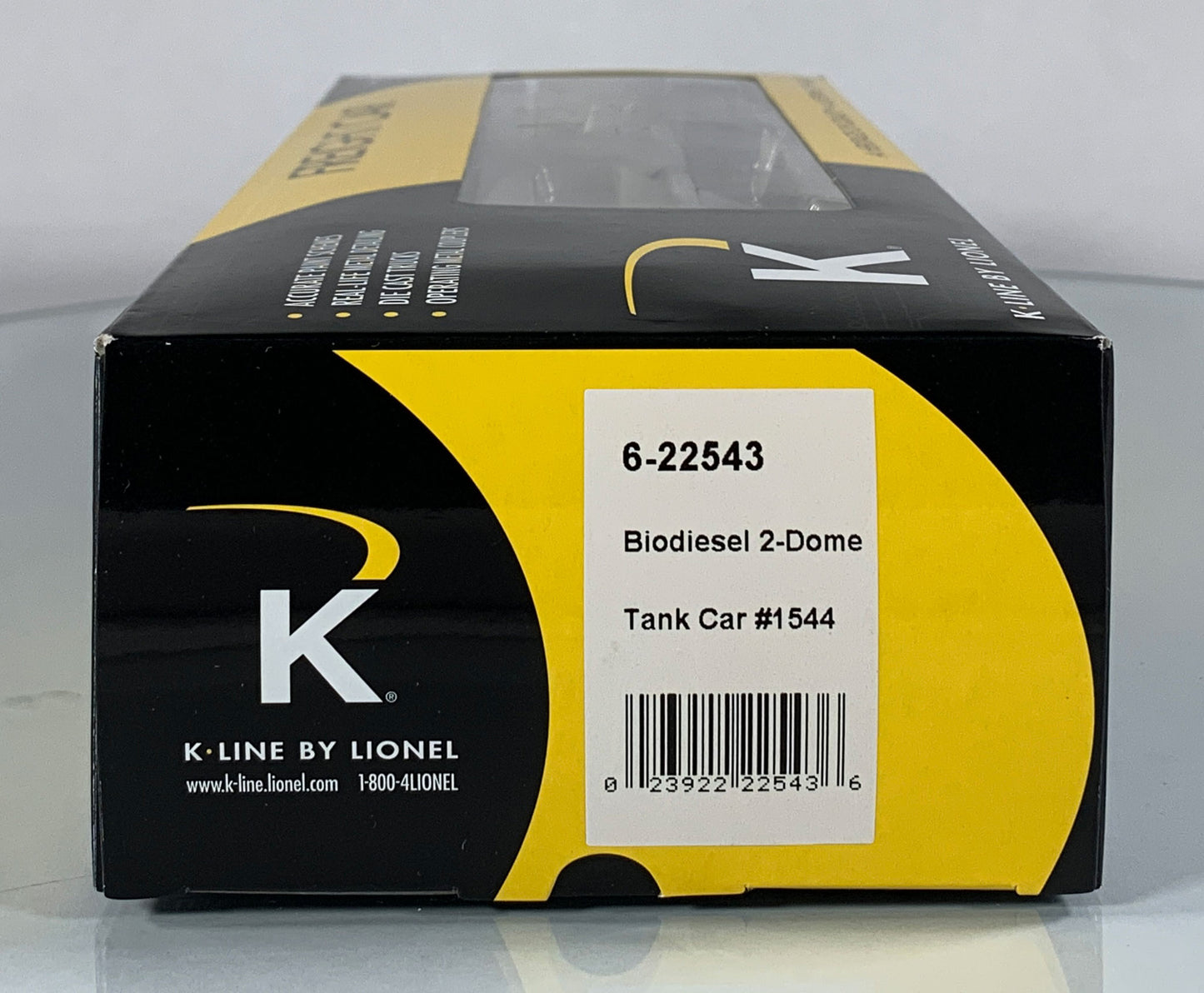 K-LINE • O GAUGE • 2009 Biodiesel Two-Dome Tank Car 6-22543 • NEW OLD STOCK