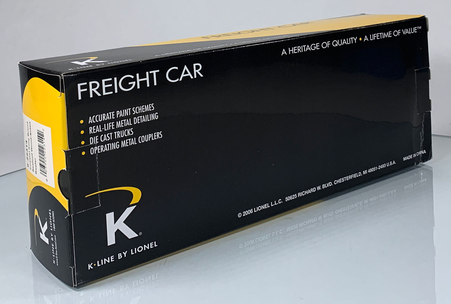 K-LINE • O GAUGE • 2006 Coastal King Brand Shrimp Reefer 6-22314 • NEW OLD STOCK