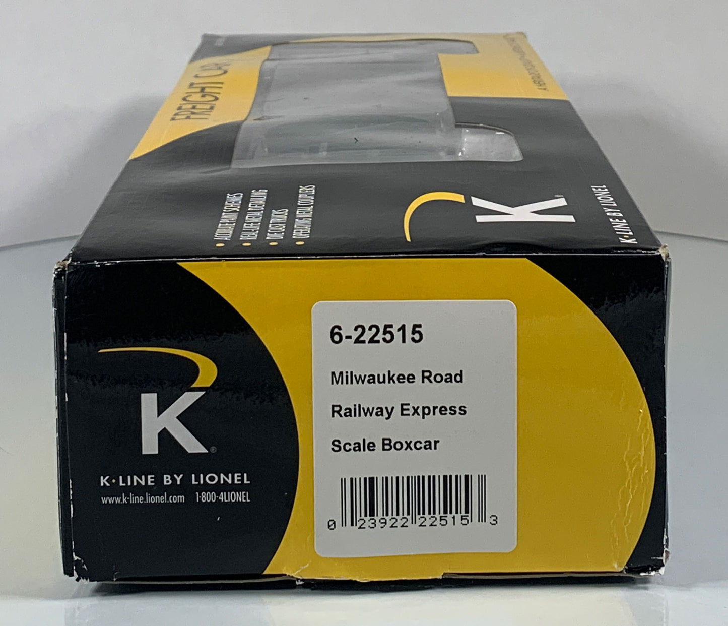K-LINE • O GAUGE • 2009 Milwaukee Road Railway Express Boxcar 6-22515 • NEW OLD STOCK