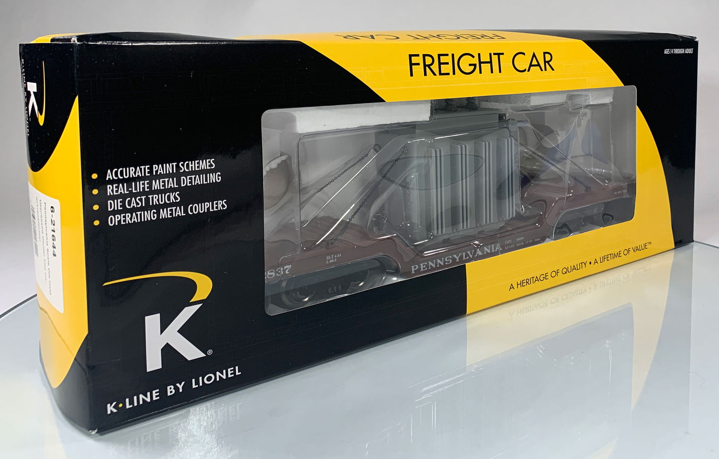 K-LINE • O GAUGE • 2009 Pennsylvania Transformer Flat Car 6-21644 • NEW OLD STOCK