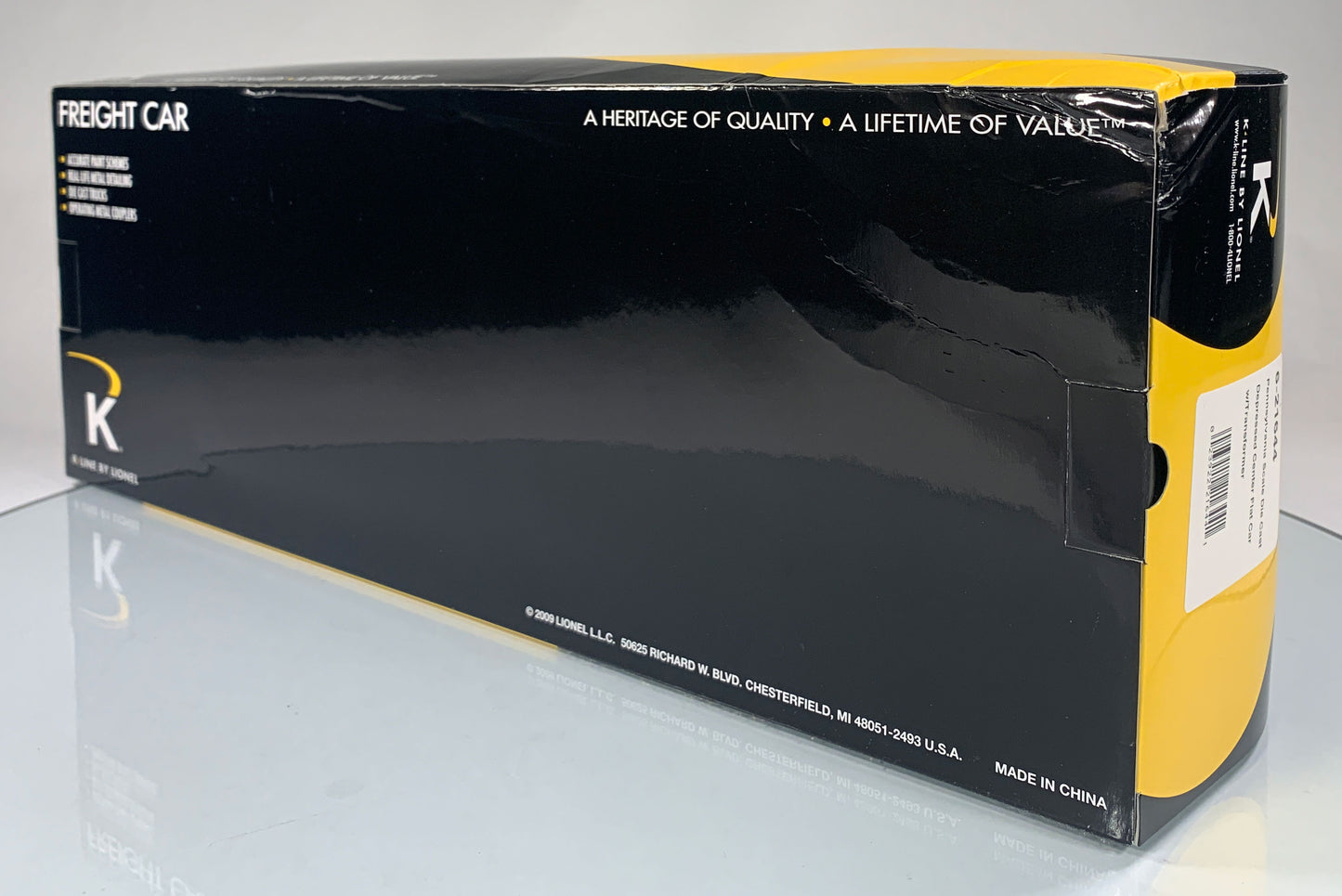 K-LINE • O GAUGE • 2009 Pennsylvania Transformer Flat Car 6-21644 • NEW OLD STOCK