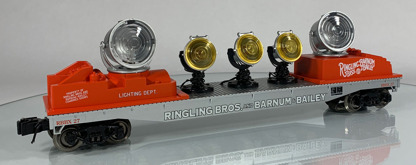 K-LINE • O GAUGE • 2008 Ringling Bros Barnum Bailey Searchlight Car 6-22244 • NEW OLD STOCK