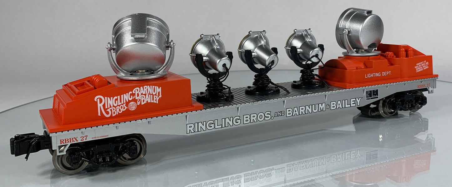 K-LINE • O GAUGE • 2008 Ringling Bros Barnum Bailey Searchlight Car 6-22244 • NEW OLD STOCK