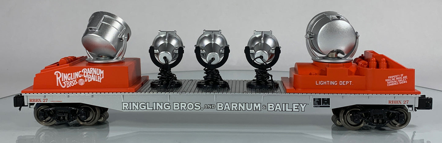 K-LINE • O GAUGE • 2008 Ringling Bros Barnum Bailey Searchlight Car 6-22244 • NEW OLD STOCK