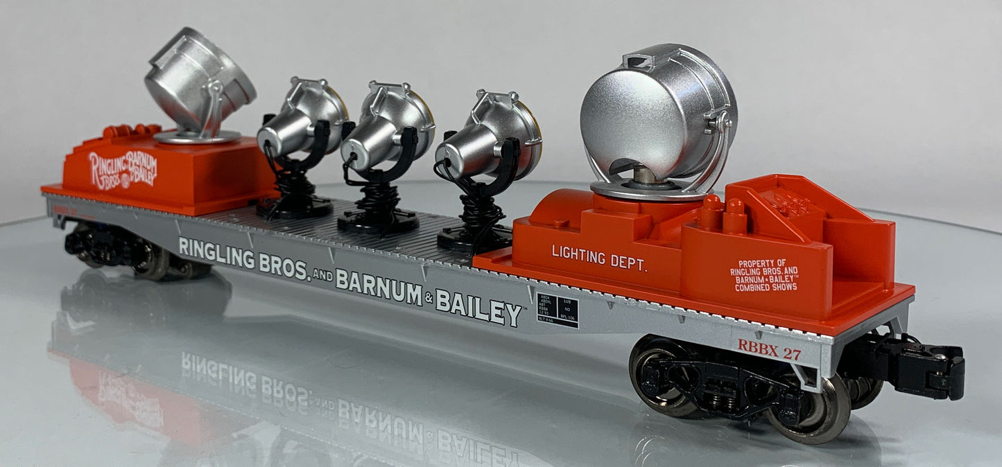 K-LINE • O GAUGE • 2008 Ringling Bros Barnum Bailey Searchlight Car 6-22244 • NEW OLD STOCK