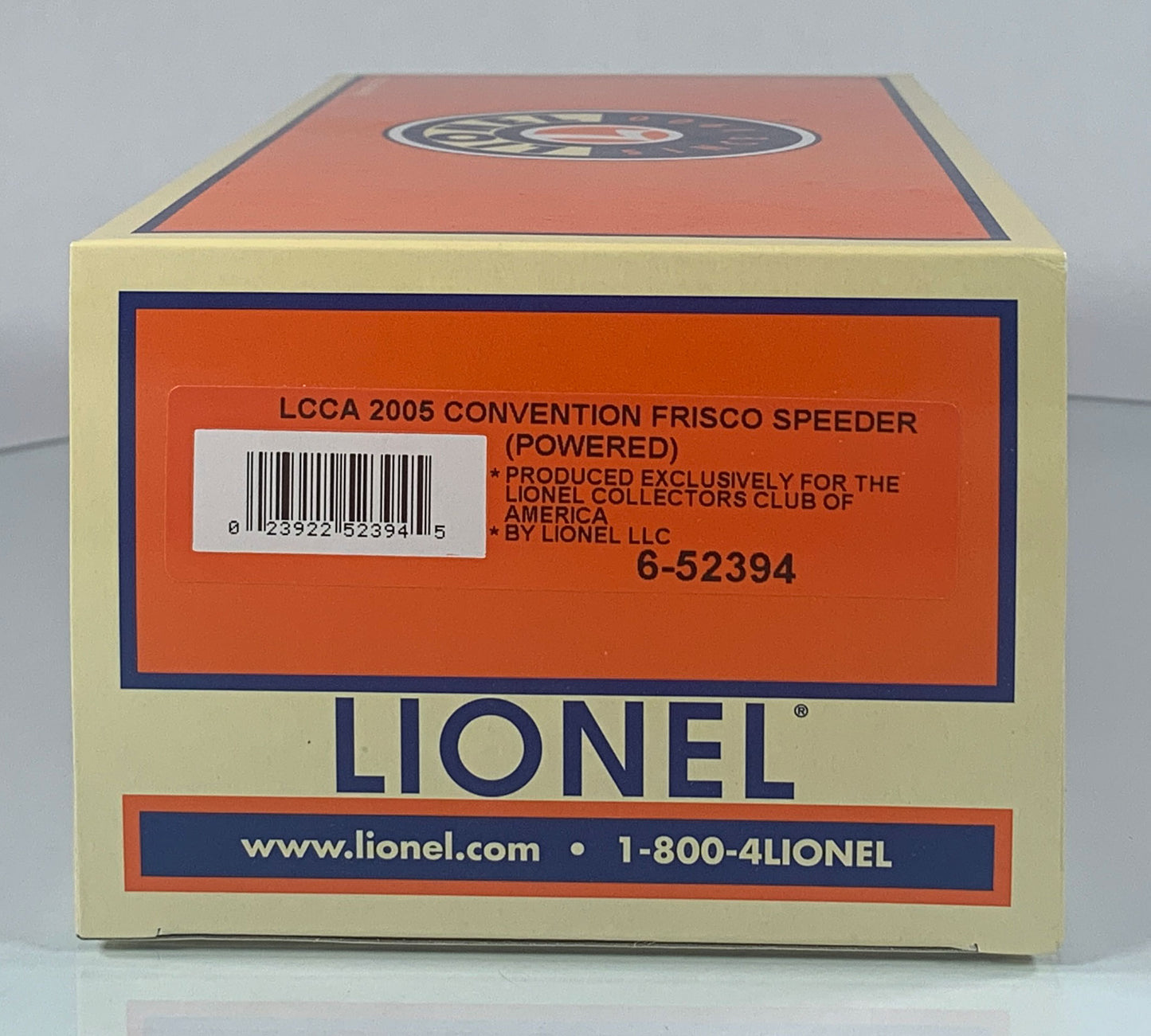 LIONEL • O GAUGE • 2005 LCCA Frisco Speeder 6-52394  NEW OLD STOCK
