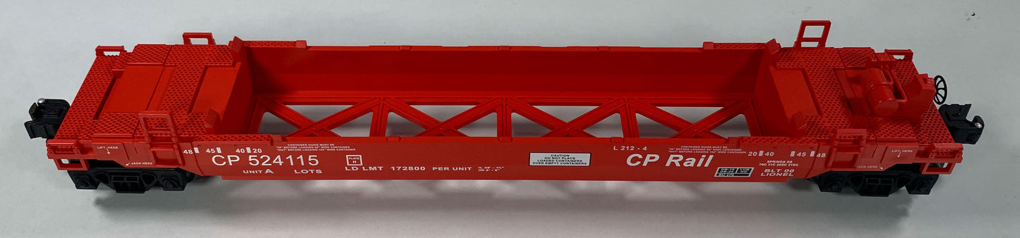 LIONEL • O GAUGE • 2000 LOTS Double Stack CP Rail Well Car 6-52196 • NEW OLD STOCK