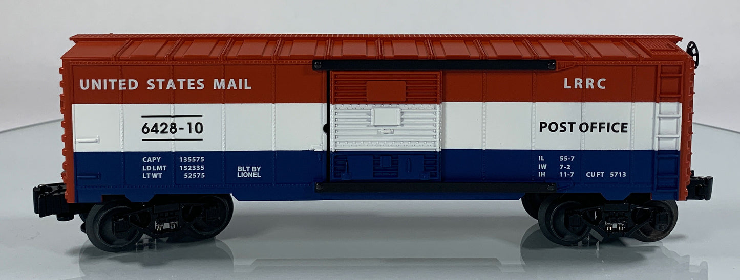 LIONEL • O GAUGE • 2010 LRRC 50th Anniversary US Mail Boxcar 6-15034 • NEW OLD STOCK