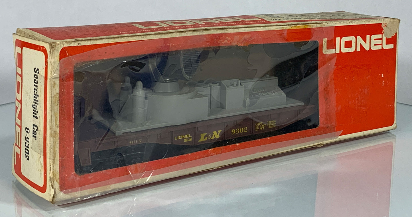 LIONEL • O GAUGE • 1972 L & N Louisville Nashville Searchlight Car 6-9302 • EX COND