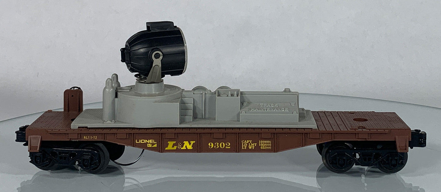 LIONEL • O GAUGE • 1972 L & N Louisville Nashville Searchlight Car 6-9302 • EX COND