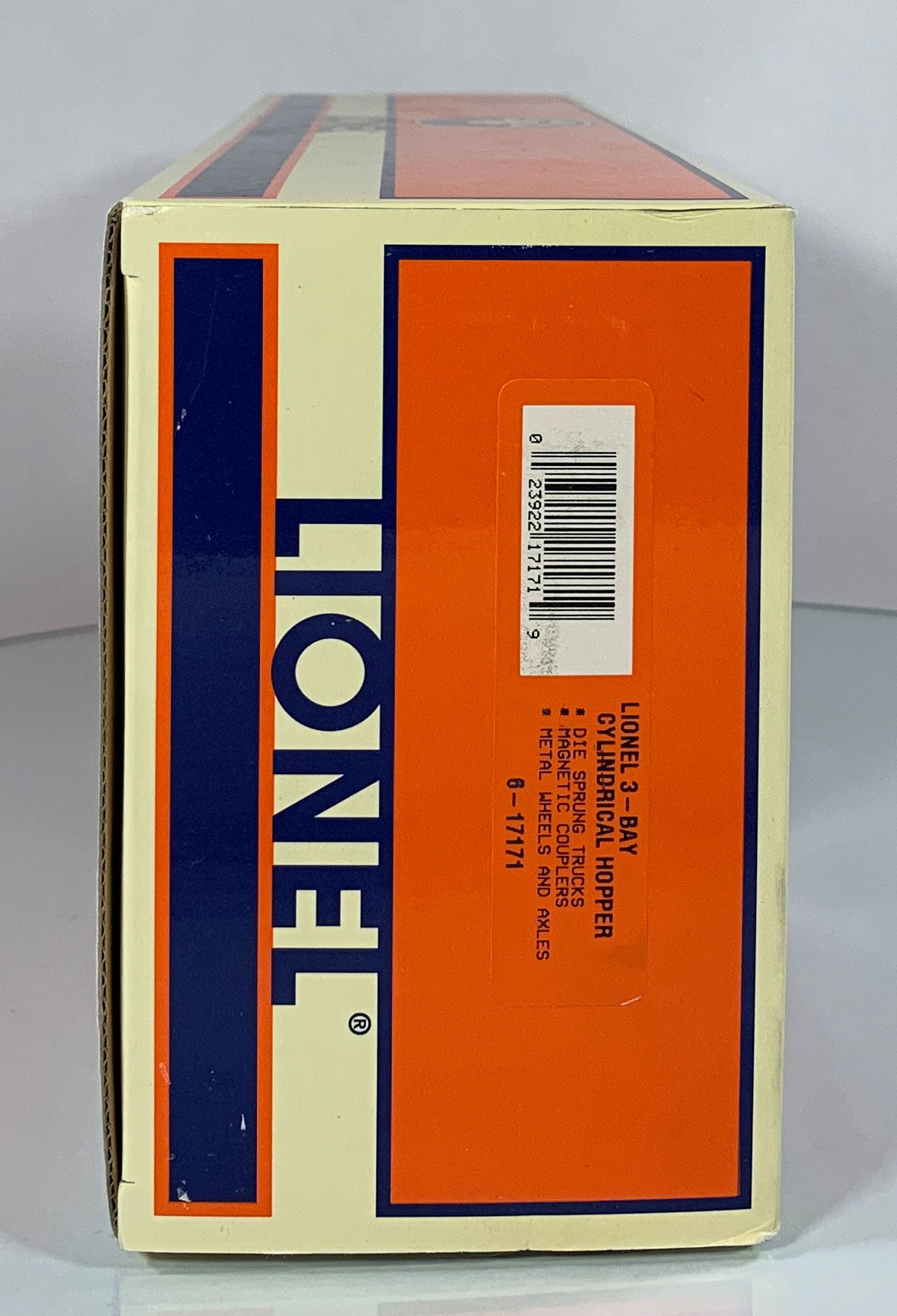 LIONEL • O GAUGE • 2001 Lionel 3-Bay Cylindrical Hopper 6-17171 • NEW OLD STOCK
