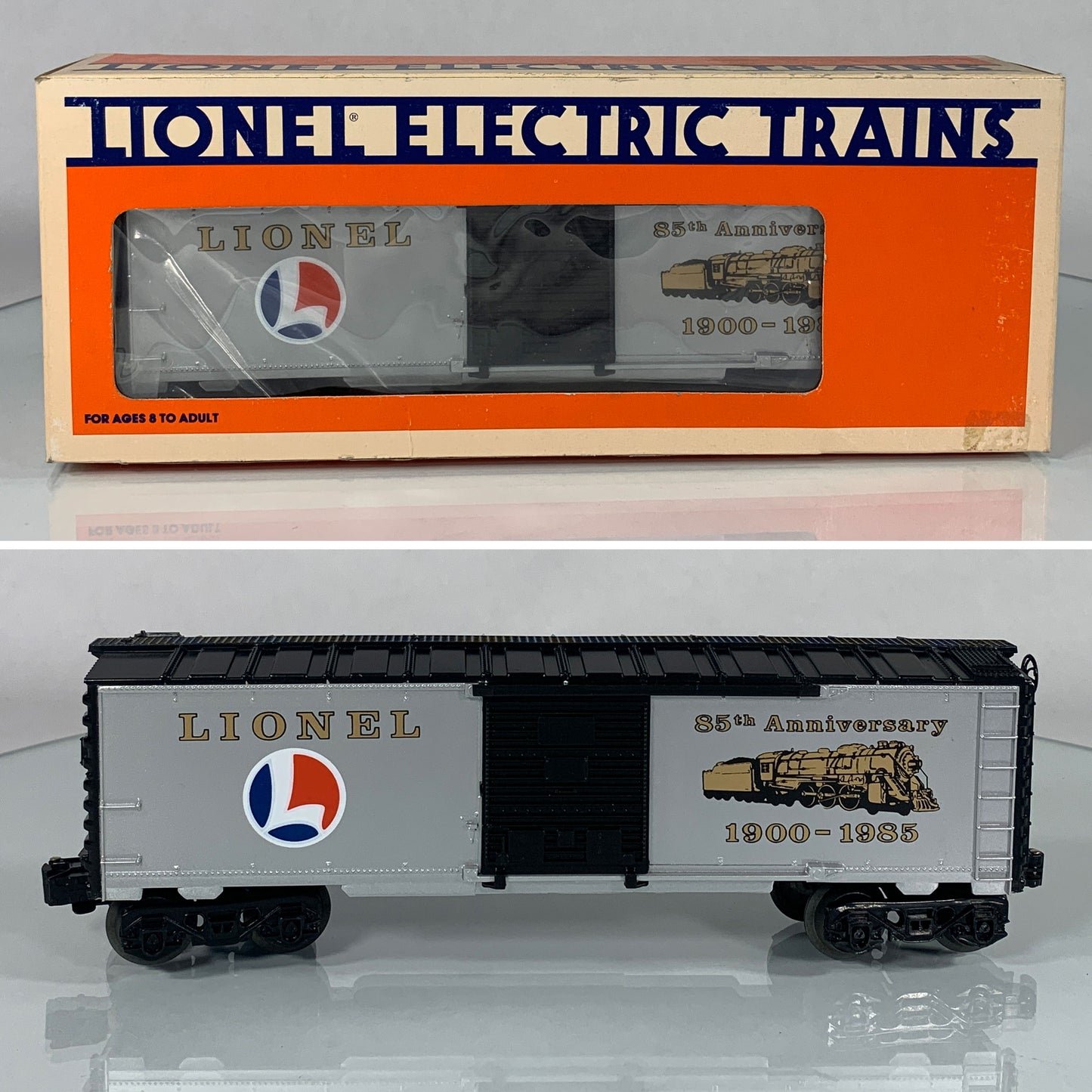 LIONEL • O GAUGE • 1985 Lionel 85th Anniversary Boxcar 6-9484 • NEW OLD STOCK