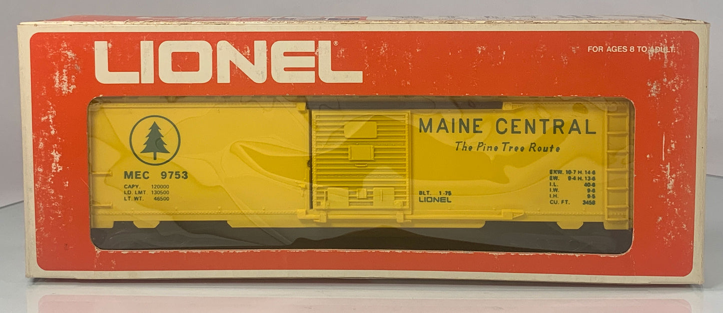 LIONEL • O GAUGE • 1975 Maine Central Boxcar 6-9753 • EX COND