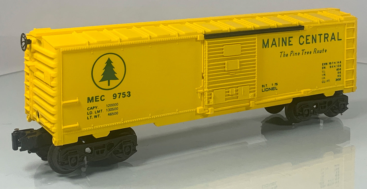 LIONEL • O GAUGE • 1975 Maine Central Boxcar 6-9753 • EX COND