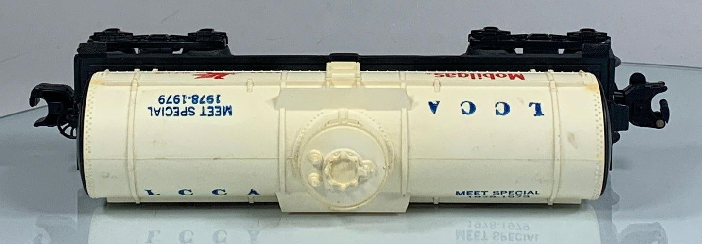 LIONEL • O GAUGE • 1978-1979 Mobilgas LCCA Meet Special Tank 6-9036 • EX COND