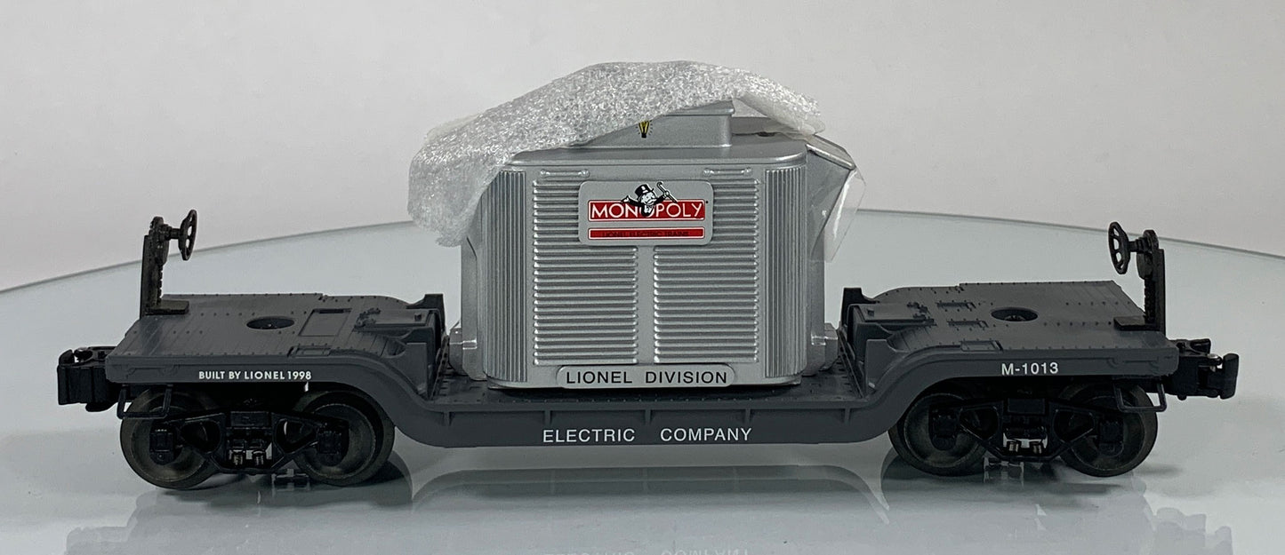 LIONEL • O GAUGE • 1998 Monopoly Electric Company Transformers Car 6-52159 • NEW OLD STOCK