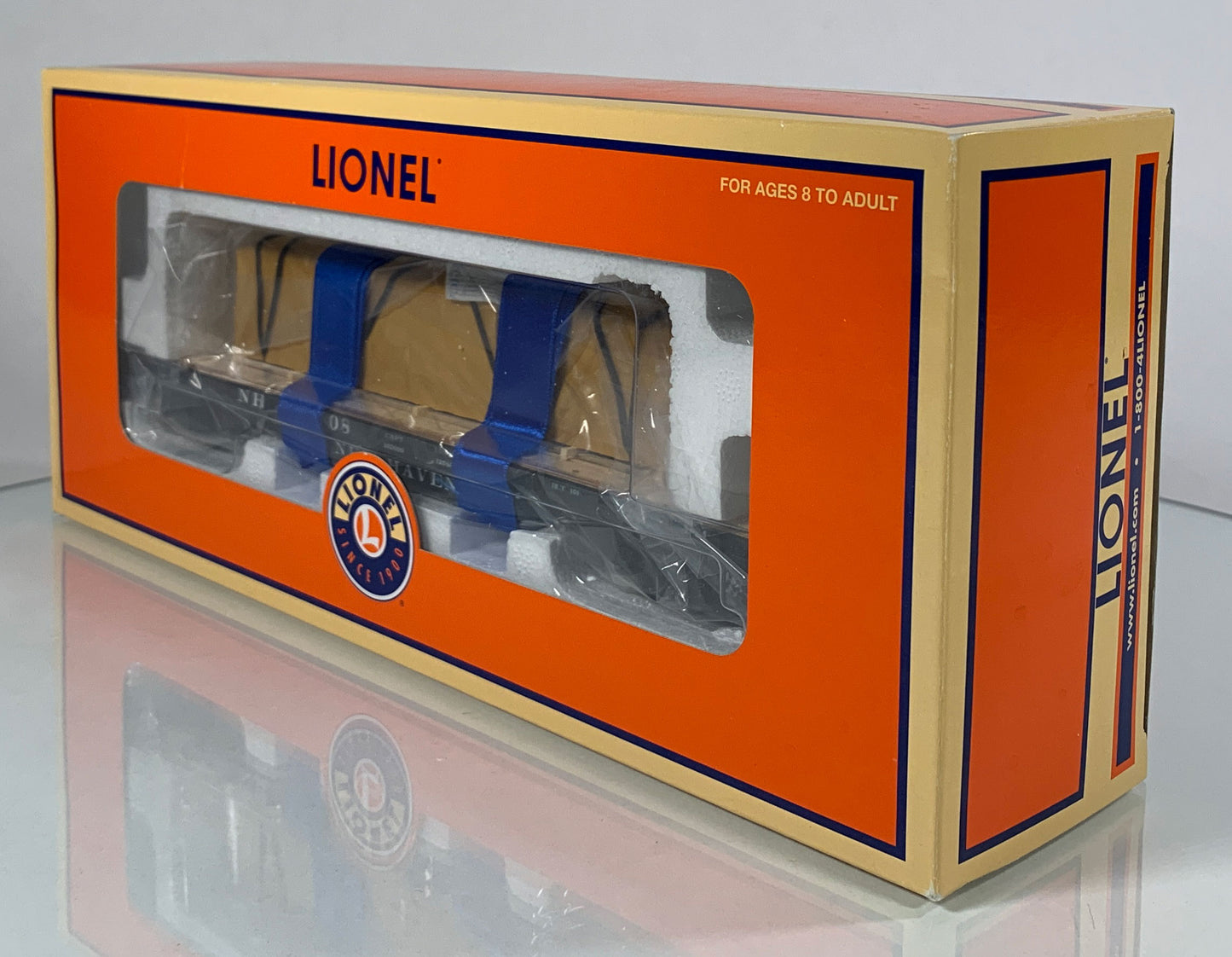 LIONEL • O GAUGE • 2007 New Haven 40’ Flatcar w Covered Load 6-27542 • NEW OLD STOCK